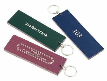 Bonded Leather Key Tags